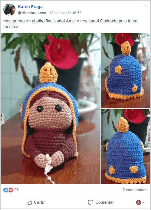 amigurumi nossa senhora